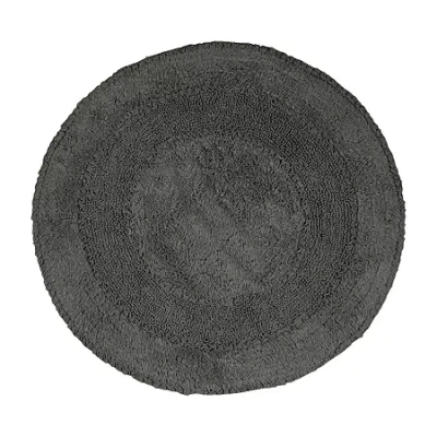 Home Weavers Inc Radiant 30 Inch Round Bath Rug In Gray