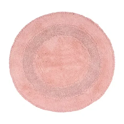 Home Weavers Inc Radiant 30 Inch Round Bath Rug In Pink