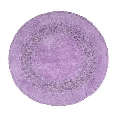 Home Weavers Inc Radiant 30 Inch Round Bath Rug In Purple