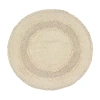Home Weavers Inc Radiant 30 Inch Round Bath Rug In White