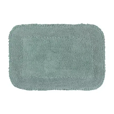 Home Weavers Inc Radiant Quick Dry 17x24 Inch Bath Rug In Blue