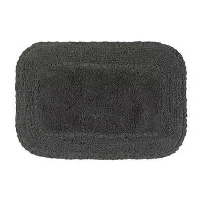 Home Weavers Inc Radiant Quick Dry 17x24 Inch Bath Rug In Gray
