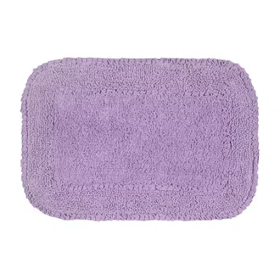 Home Weavers Inc Radiant Quick Dry 17x24 Inch Bath Rug In Purple