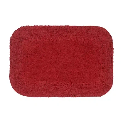 Home Weavers Inc Radiant Quick Dry 17x24 Inch Bath Rug In Red