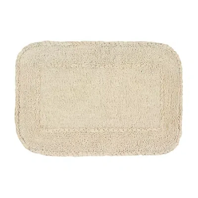 Home Weavers Inc Radiant Quick Dry 17x24 Inch Bath Rug In White
