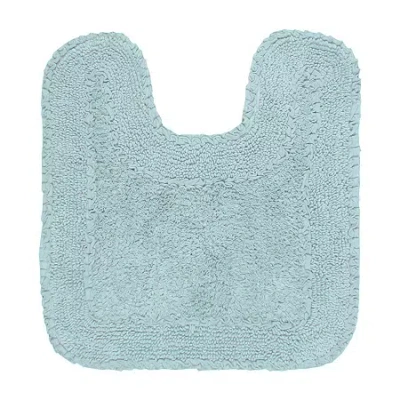 Home Weavers Inc Radiant Quick Dry 20x20 Inch Bath Rug In Blue