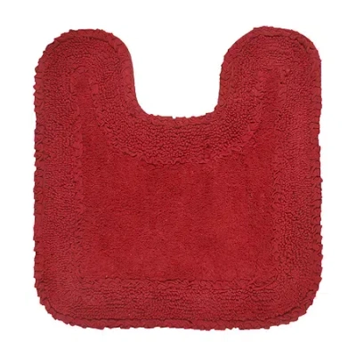 Home Weavers Inc Radiant Quick Dry 20x20 Inch Bath Rug In Red