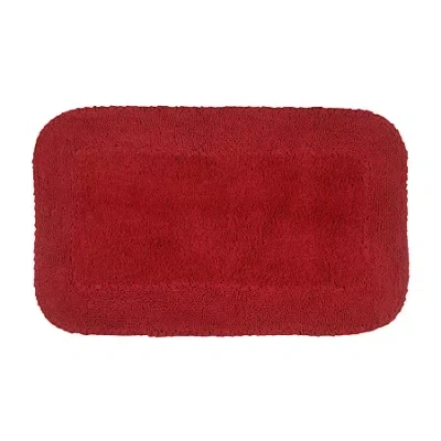Home Weavers Inc Radiant Quick Dry 21x34 Inch Bath Rug In Red