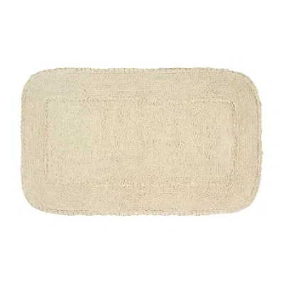 Home Weavers Inc Radiant Quick Dry 21x34 Inch Bath Rug In White