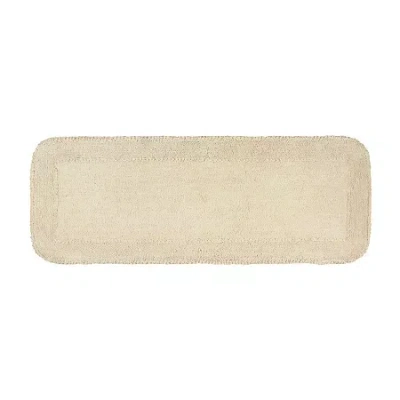 Home Weavers Inc Radiant Quick Dry 21x54 Inch Bath Rug In White