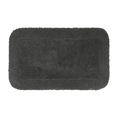 Home Weavers Inc Radiant Quick Dry 24x40 Inch Bath Rug In Gray