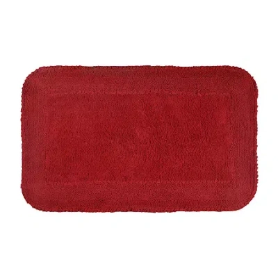Home Weavers Inc Radiant Quick Dry 24x40 Inch Bath Rug In Red