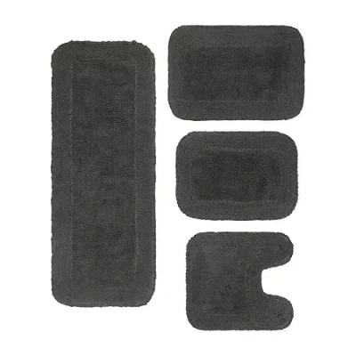 Home Weavers Inc Radiant Quick Dry Bath Rug In Gray