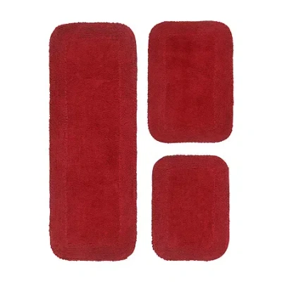 Home Weavers Inc Radiant Quick Dry Bath Rug In Red