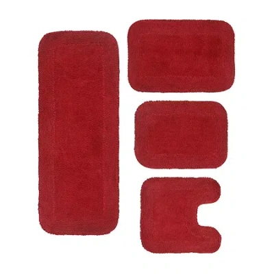Home Weavers Inc Radiant Quick Dry Bath Rug In Red
