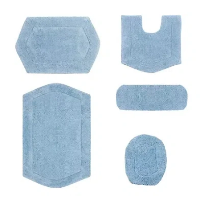 Home Weavers Inc Waterford 5-pc. Quick Dry Bath Rug Set In Blue