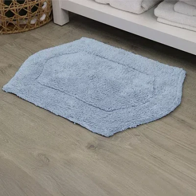Home Weavers Inc Waterford Quick Dry 17x24 Inch Bath Rug In Blue