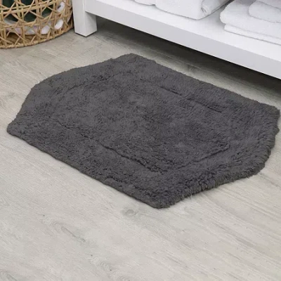 Home Weavers Inc Waterford Quick Dry 17x24 Inch Bath Rug In Gray