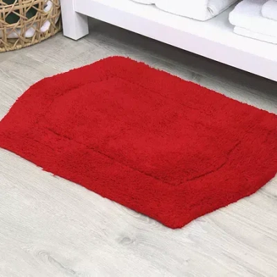 Home Weavers Inc Waterford Quick Dry 17x24 Inch Bath Rug In Red