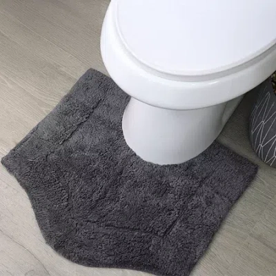 Home Weavers Inc Waterford Quick Dry 20x20 Inch Bath Rug In Gray
