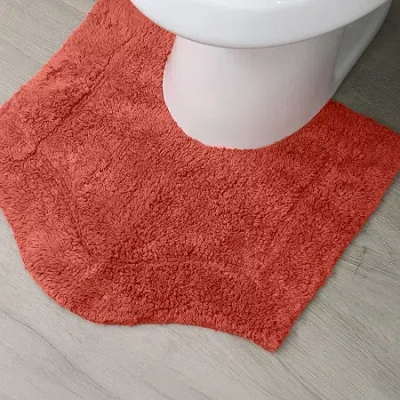 Home Weavers Inc Waterford Quick Dry 20x20 Inch Bath Rug In Orange