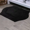 Home Weavers Inc Waterford Quick Dry 21x34 Inch Bath Rug In Black