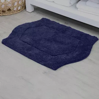 Home Weavers Inc Waterford Quick Dry 21x34 Inch Bath Rug In Blue