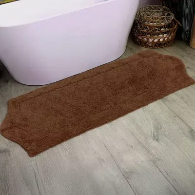 Home Weavers Inc Waterford Quick Dry 22x60 Inch Bath Rug In Brown