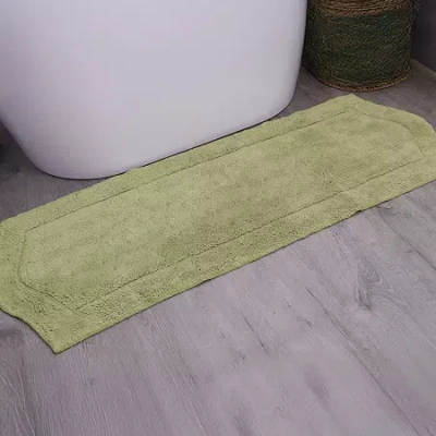 Home Weavers Inc Waterford Quick Dry 22x60 Inch Bath Rug In Green