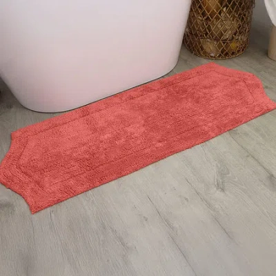 Home Weavers Inc Waterford Quick Dry 22x60 Inch Bath Rug In Orange