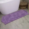 Home Weavers Inc Waterford Quick Dry 22x60 Inch Bath Rug In Purple