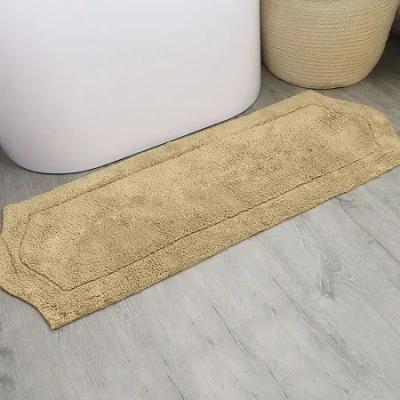 Home Weavers Inc Waterford Quick Dry 22x60 Inch Bath Rug In Sand