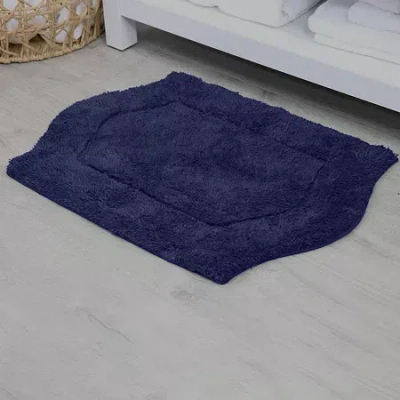 Home Weavers Inc Waterford Quick Dry 24x40 Inch Bath Rug In Blue