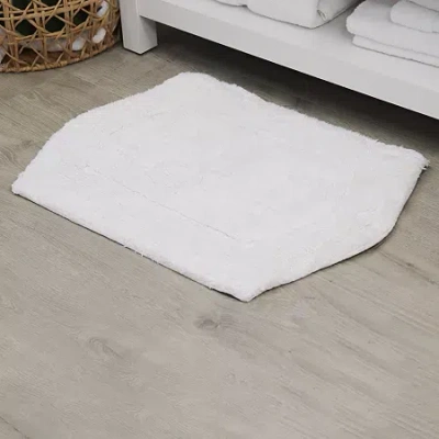 Home Weavers Inc Waterford Quick Dry 24x40 Inch Bath Rug In White