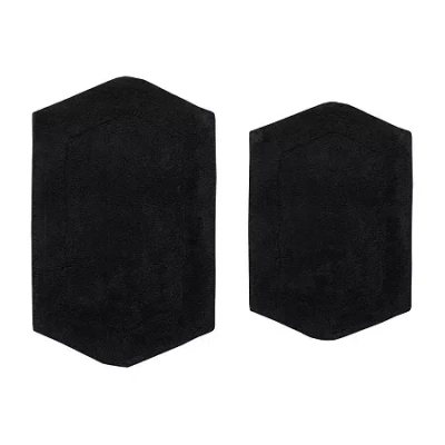 Home Weavers Inc Waterford Quick Dry Bath Rug In Black