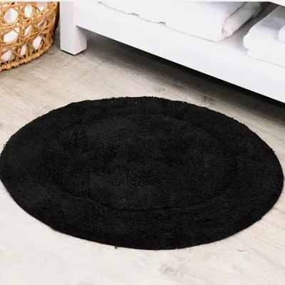 Home Weavers Inc Waterford Quick Dry Bath Rug In Black