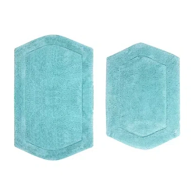 Home Weavers Inc Waterford Quick Dry Bath Rug In Blue