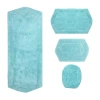 Home Weavers Inc Waterford Quick Dry Bath Rug In Blue