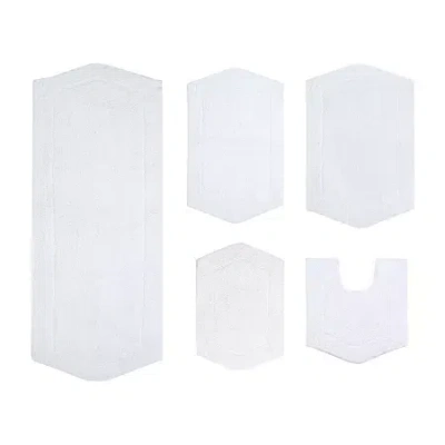Home Weavers Inc Waterford Quick Dry Bath Rug In White