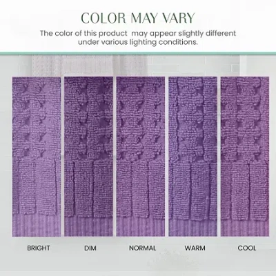 Home Weavers Inc Willow Collection 630 Gsm 100% Cotton Zero Twist 4-pc. Quick Dry Bath Towel Set In Purple