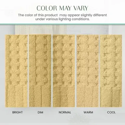 Home Weavers Inc Willow Collection 630 Gsm 100% Cotton Zero Twist 4-pc. Quick Dry Bath Towel Set In Yellow