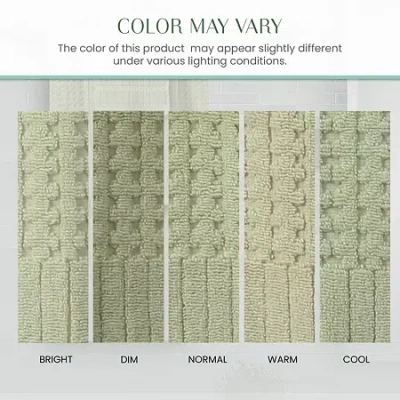 Home Weavers Inc Willow Collection 630 Gsm 100% Cotton Zero Twist 6-pc. Quick Dry Bath Towel Set In Green