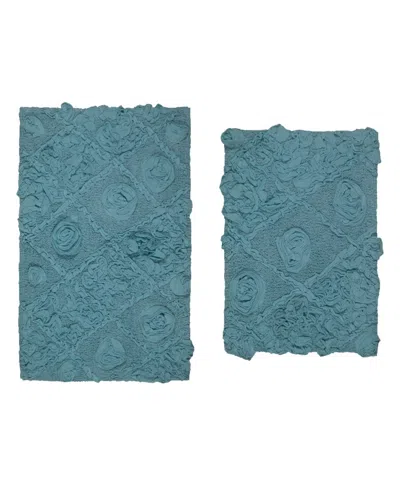 Home Weavers Modesto 2-pc. Bath Rug Set In Turquoise