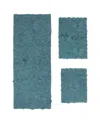 Home Weavers Modesto 3-pc. Bath Rug Set In Turquoise