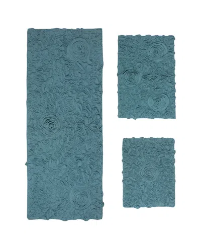 Home Weavers Modesto 3-pc. Bath Rug Set In Turquoise
