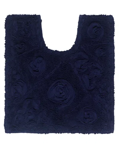 Home Weavers Modesto Bath Rug, 20" X 20" In Navy Blue