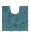 Home Weavers Modesto Bath Rug, 20" X 20" In Turquoise
