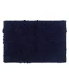 Home Weavers Modesto Bath Rug, 21" X 34" In Navy Blue