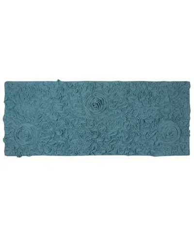 Home Weavers Modesto Bath Rug, 21" X 54" In Turquoise