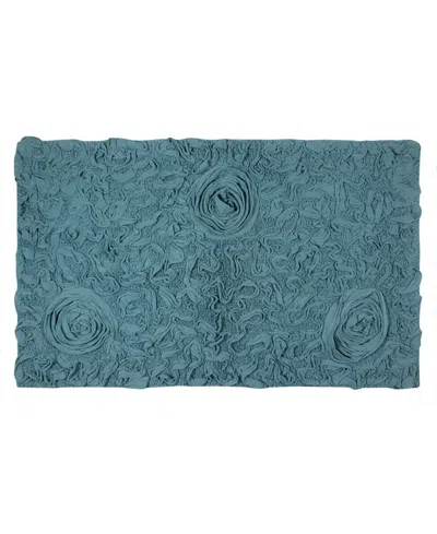 Home Weavers Modesto Bath Rug, 24" X 40" In Turquoise